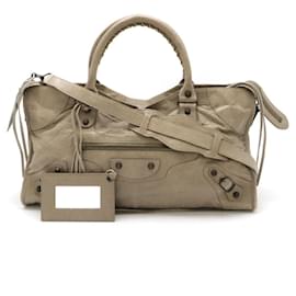 Balenciaga-Balenciaga Leather Part Time Handbag 2WAY-Grey