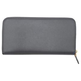 Prada-Prada Saffiano Leather Long Wallet-Black