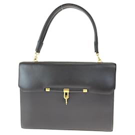 Hermès-Hermes Vintage Paroniere Leather Handbag-Brown