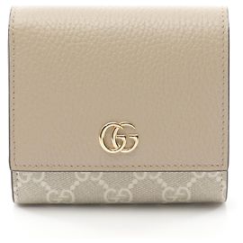 Gucci GG Marmont Supreme Bifold Wallet Beige