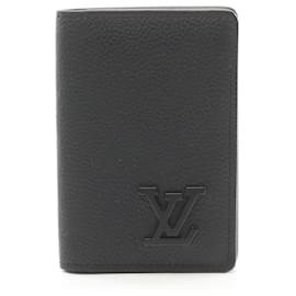 Louis Vuitton-Louis Vuitton Leather Organizer Card Case M69979-Black