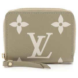 Porte-monnaie zippé en cuir Louis Vuitton Monogram M82448 Vert