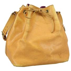 Louis Vuitton-LOUIS VUITTON Epi Petit Noe Shoulder Bag Yellow M44102 LV Auth 105603-Yellow