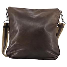 Autre Marque-BOTTEGA VENETA INTRECCIATO Shoulder Bag Leather Brown Auth ki5284-Brown