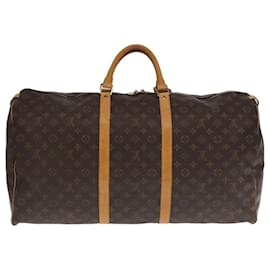 Louis Vuitton-LOUIS VUITTON Monogram Keepall 60 Boston Bag M41422 LV Auth 98197-Monogram