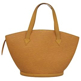 Louis Vuitton-LOUIS VUITTON Epi Saint Jacques Hand Bag Yellow M52279 LV Auth 105583-Yellow