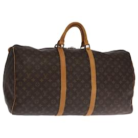 Louis Vuitton-LOUIS VUITTON Monogram Keepall 60 Boston Bag M41422 LV Auth 104913-Monogram