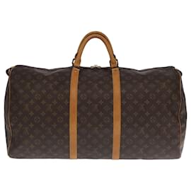 Louis Vuitton-LOUIS VUITTON Monogram Keepall 60 Boston Bag M41422 LV Auth 104913-Monogram