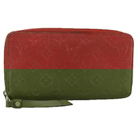 Louis Vuitton-LOUIS VUITTON Monogram Empreinte Zippy Wallet Red M60737 LV Auth bs21012-Red