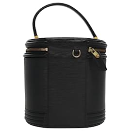Louis Vuitton-LOUIS VUITTON Epi Cannes Hand Bag Black M48032 LV Auth bs21138-Black