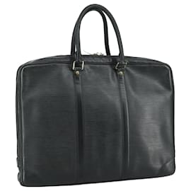 Louis Vuitton-LOUIS VUITTON Epi Porte Documents Voyage Business Bag Black M54472 Auth 105422-Black