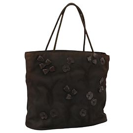 PRADA Sac à main en nylon marron argent authentique bs20899 Marron Argenté