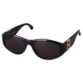 Occhiali da sole vintage Fendi Logo FF Nero Oro FS289 Nero D'oro