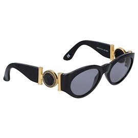 Occhiali da sole Gianni Versace logo Medusa nero e oro MOD.617 COL.852 Nero D'oro