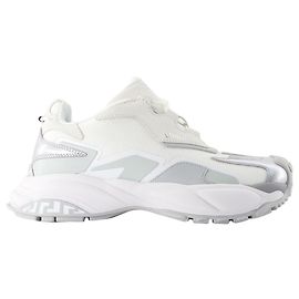 Baskets basses - Versace - Cuir - Blanc Blanc