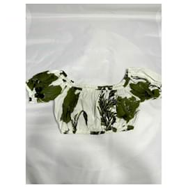 Dolce & Gabbana-Poppy printed top-White