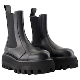 Alexander Mcqueen-Ankle Boots - Alexander McQueen - Leather - Black-Black