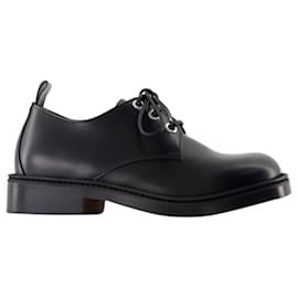 Alexander Mcqueen-Lace Up Derbies - Alexander McQueen - Leather - Black-Black