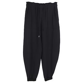 Calças de moletom soltas com cordão Chloé em viscose preta Preto