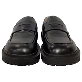 Maison Martin Margiela-Maison Margiela Ivy Loafers in Black Leather-Black