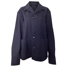 Media Work Jacket von Acne Studios aus navyblauer Baumwolle Blau Marineblau