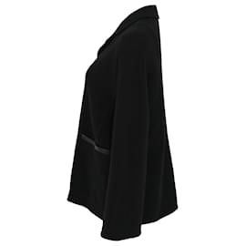 Hermès-Hermès Zipped Jacket in Black Wool j-Black