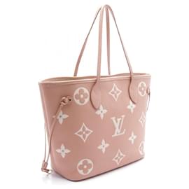 Louis Vuitton-Louis Vuitton Neverfull MM Bicolor Monogram Empreinte Tote Bag-Pink