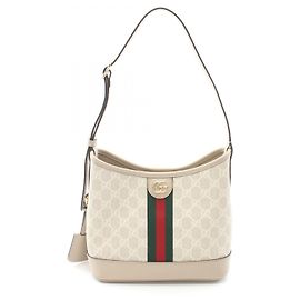Gucci Ophidia GG Supreme Small Shoulder Bag Beige