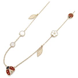 Colar Sorte Primavera Van Cleef & Arpels K18PG Branco