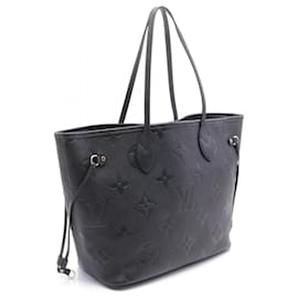 Louis Vuitton-Louis Vuitton Neverfull MM Monogram Empreinte Noir Tote Bag-Black