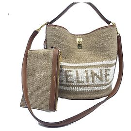 Céline Celine 16 Secchiello 2WAY Marrone Finiture Dorate Marrone