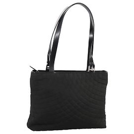 BALLY Tote Bag Nylon Black Auth bs21059 Black
