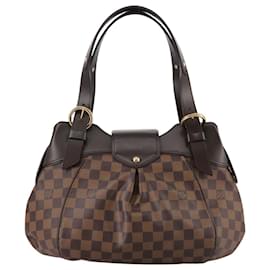Louis Vuitton-LOUIS VUITTON Damier Ebene Sistina PM Tote Bag N41524 LV Auth PP111-Other