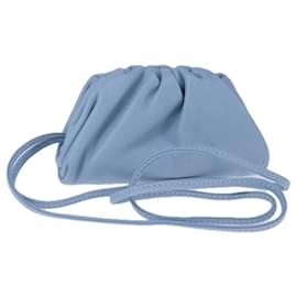 Autre Marque-BOTTEGA VENETA The Pouch Leather Light Blue Auth 106740-Light blue