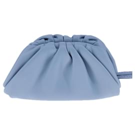 Autre Marque-BOTTEGA VENETA The Pouch Leather Light Blue Auth 106740-Light blue
