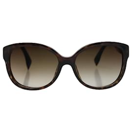Fendi-FENDI Sunglasses plastic Brown Auth yk16362-Brown