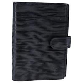 Louis Vuitton-LOUIS VUITTON Epi Agenda PM Day Planner Cover Black R20052 LV Auth 105433-Black