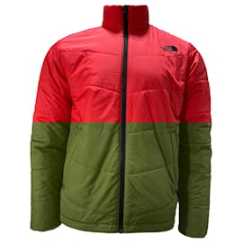 The North Face-The North Face Quilted Down Jacket in Red Polyester-Red