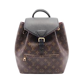 Louis Vuitton-Louis Vuitton Montsouris NM PM Rucksack Backpack-Brown,Black