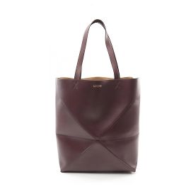 Borsa tote Loewe Puzzle Fold XL Bordò