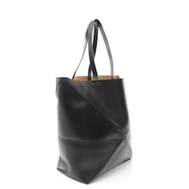 Loewe-Loewe Puzzle Fold XL Tote Bag-Black