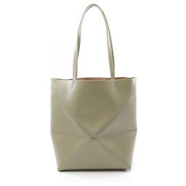 Loewe Puzzle Tote Medium aus beigem Leder Beige