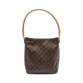Louis Vuitton-Louis Vuitton Looping GM Monogram Shoulder Bag-Brown