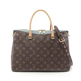 Louis Vuitton-Louis Vuitton Pallas Monogram Handbag-Brown,Blue,Light blue