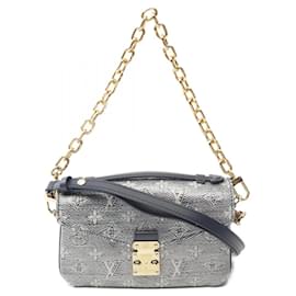 Louis Vuitton-Louis Vuitton Pochette Metis EW Handbag-Navy blue