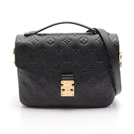 Louis Vuitton-Louis Vuitton Pochette Metis MM Handbag-Black