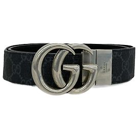 Gucci GG Marmont Supreme schwarze Herren-Gürtel Schwarz