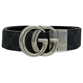 Gucci-Cinto masculino Gucci GG Marmont Supreme preto-Preto