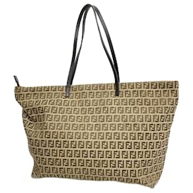 Fendi-Fendi Zucchino Tote Bag-Brown