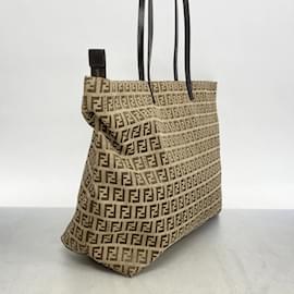Fendi-Fendi Zucchino Tote Bag-Brown